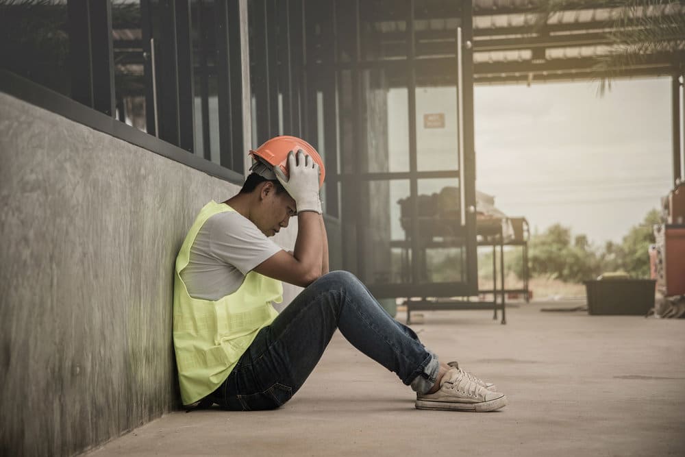 Industrial Employee Experiencing Burnout