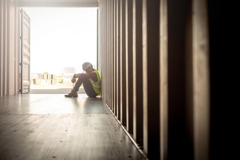 Employee Taking A Break On The Job Site