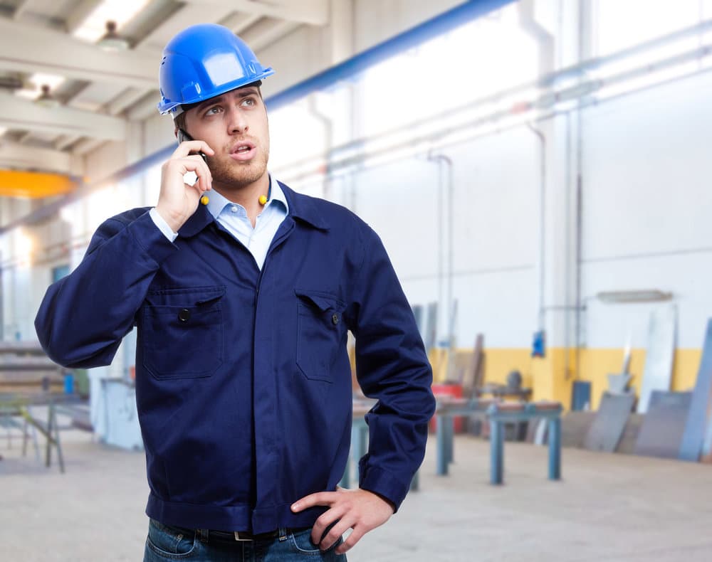 Engineer Talking On The Phone