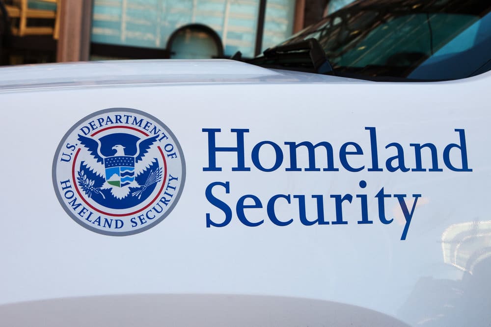 Homeland Security Logo on a Car