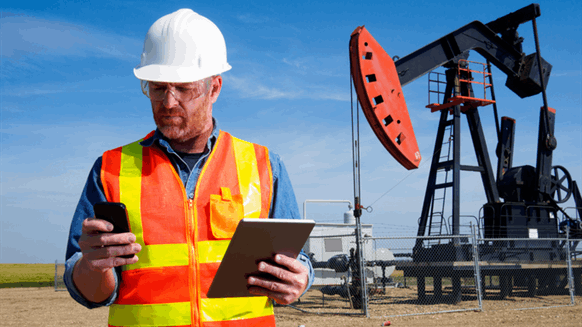 Oil & Gas Industry Worker On-Site