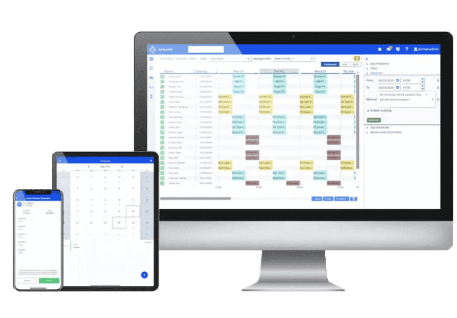 Indeavor Employee Scheduling on Devices