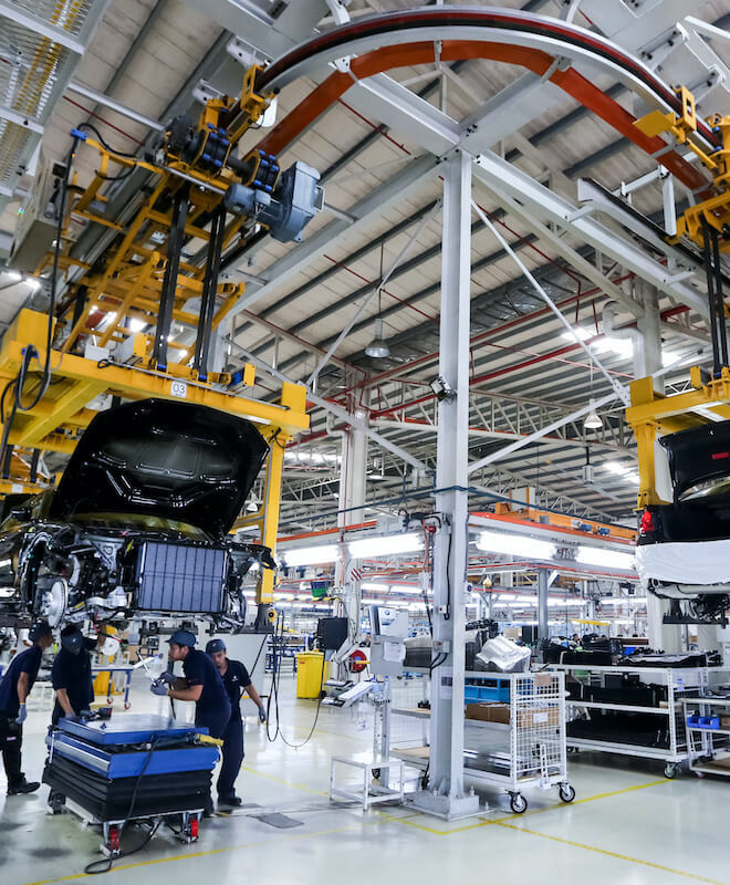 Assembly Line Car Manufacturing Factory