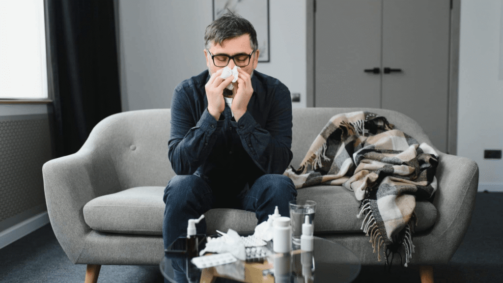 Old,man,get,a,cold,and,sneeze,with,tissue,paper,connecticut Paid Sick Leave