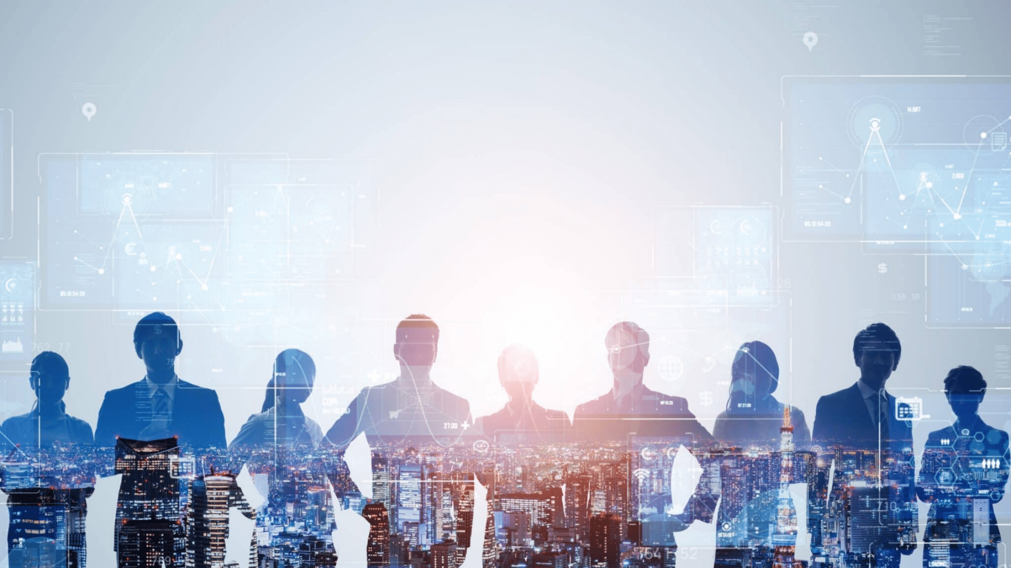 Business,professionals,posing,with,a,blue,overlay, What Is Labor Forecasting