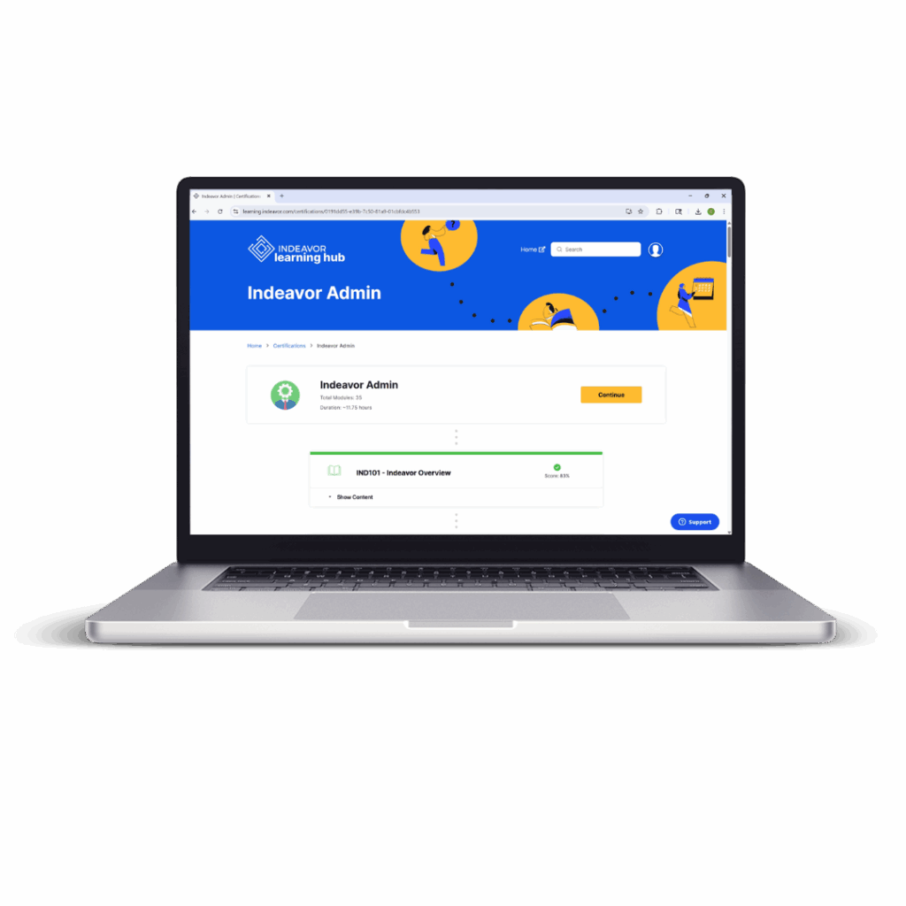 Indeavor Learning Hub Admin Laptop