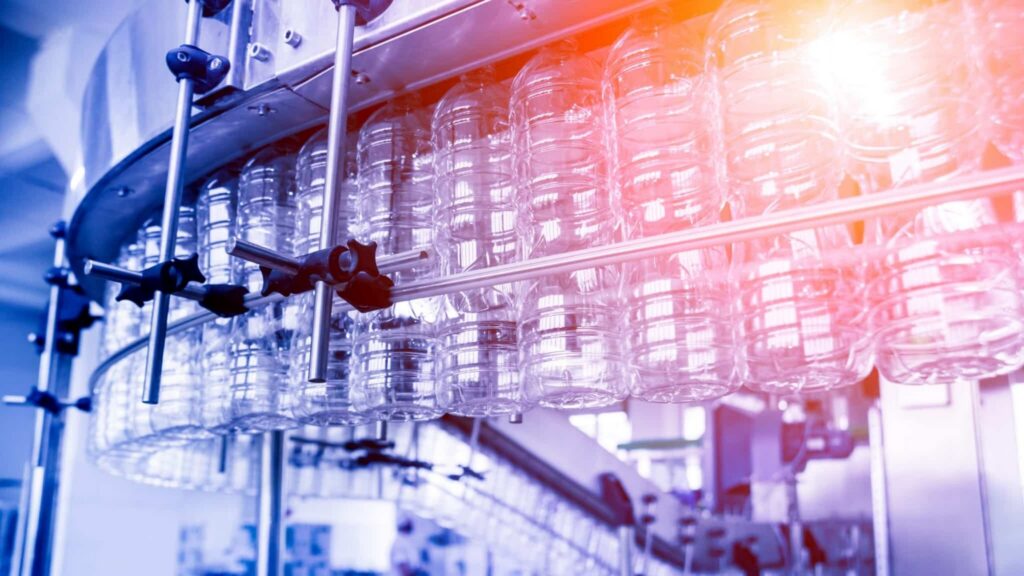 Bottles, Conveyor, Belt, Representing, Bottlenecks