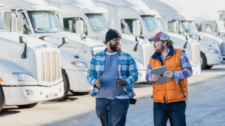 Two Men at Work for Fleet Management