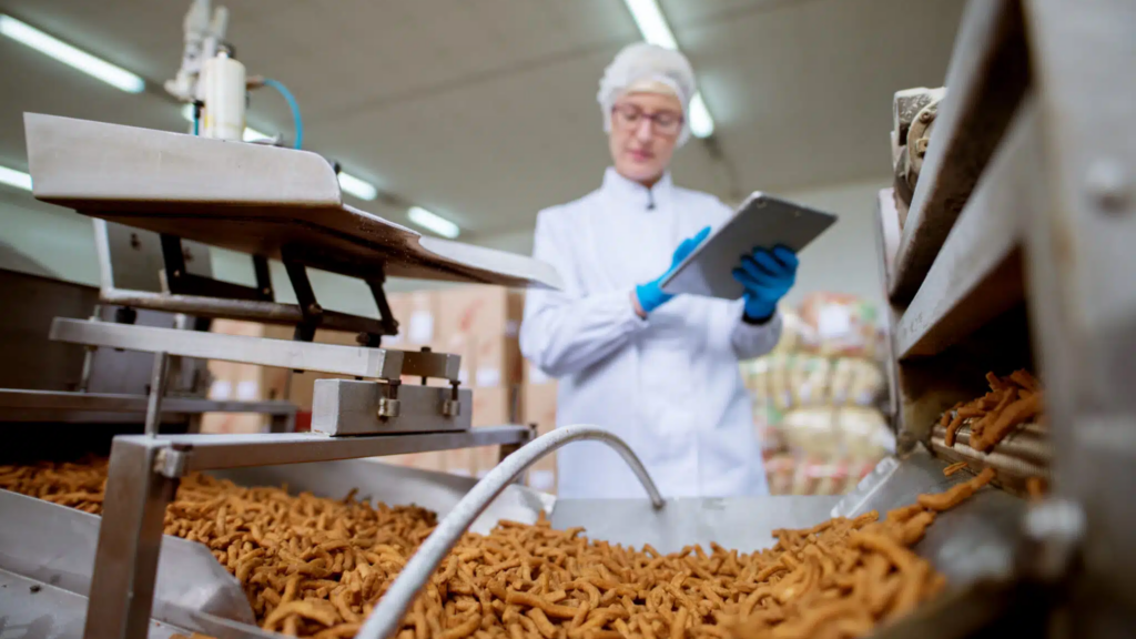 Woman Checking Pretzel Private Label Manufacturing