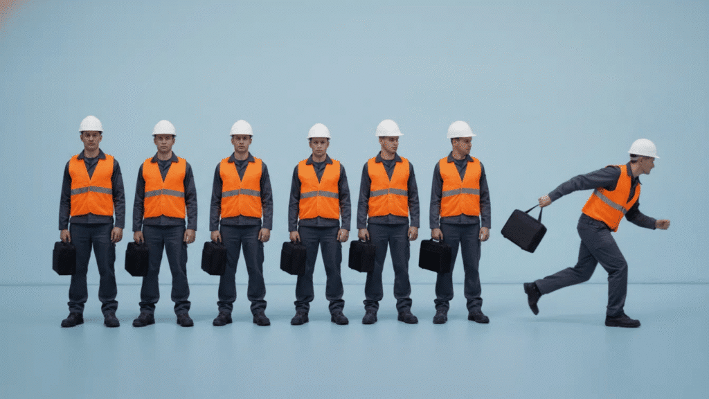 7 Images Of The Same Employee Slowly Looking To Leave; Reduce Employee Attrition