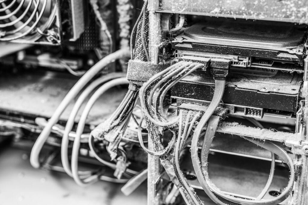 The,main,components,of,the,outdated,,dusty,and,non Working,computer, Legacy Systems Modernization and Migration