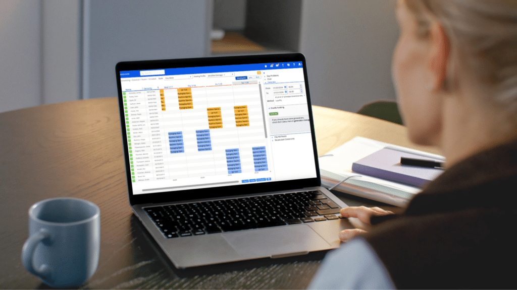 Woman Creating a Schedule Using the Panama Shift Pattern