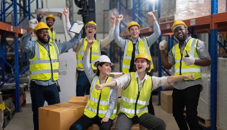 Indeavor Improves Company Culture with Employee Scheduling; Group Of Happy Employees