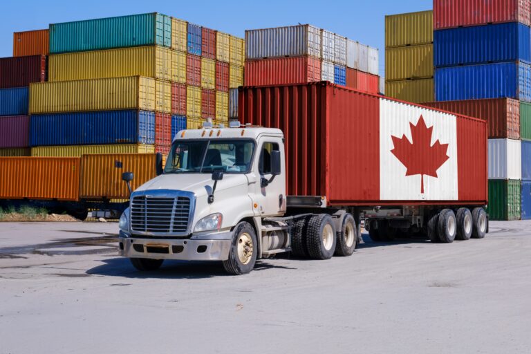 A,canada Marked,shipping,container,on,a,truck,,illustrating,canadian,international, Foreign Supplier Verification Program (FSVP)