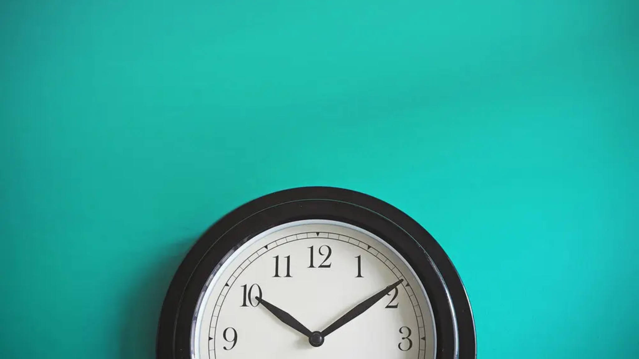 Clock On A Wall Showing Ten After Ten; Visual For Time Fraud
