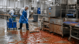 Factory Floor Spill And Operational Chaos Due To Poor Employee Rosters