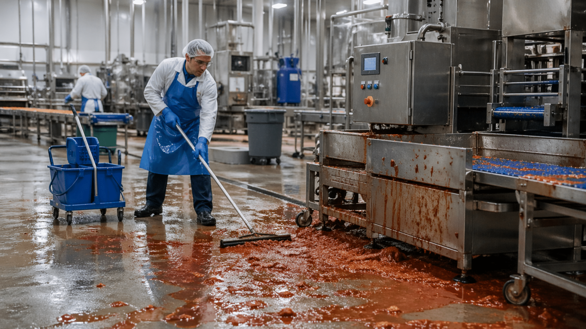 Factory Floor Spill And Operational Chaos Due To Poor Employee Rosters