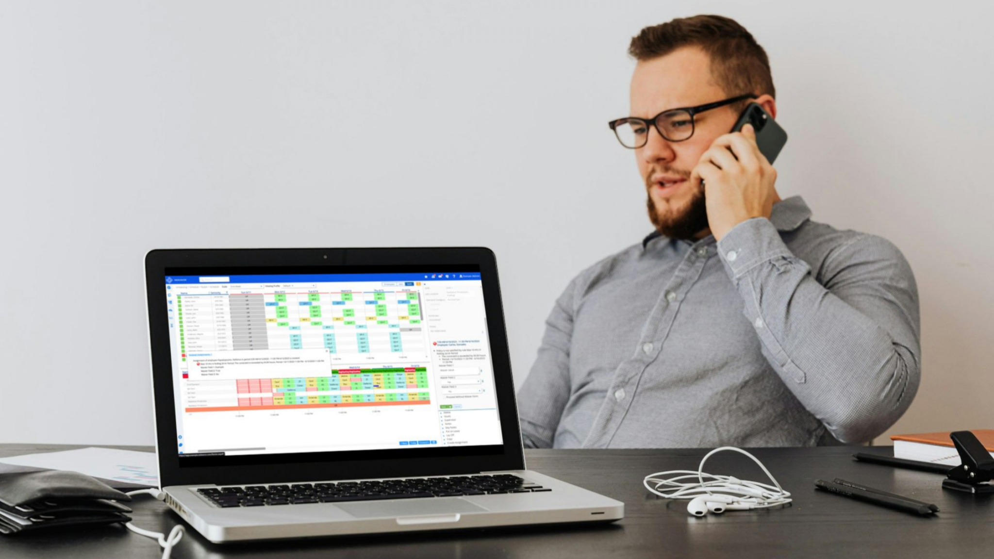 Engineer, On, Cellphone, Laptop, Open, To, 10 Cfr Part 26, Compliance