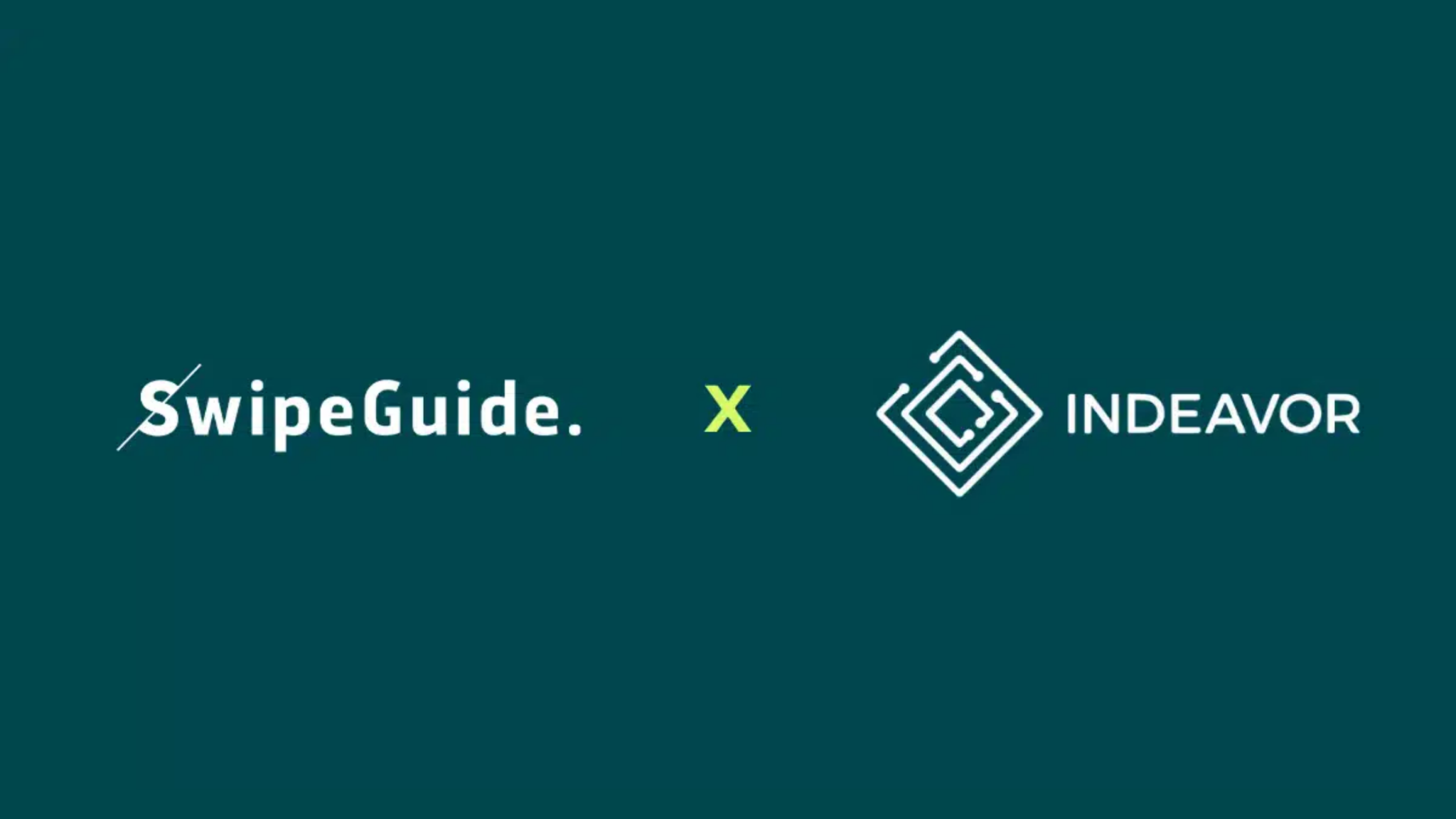 Swipeguide X Indeavor Partnership