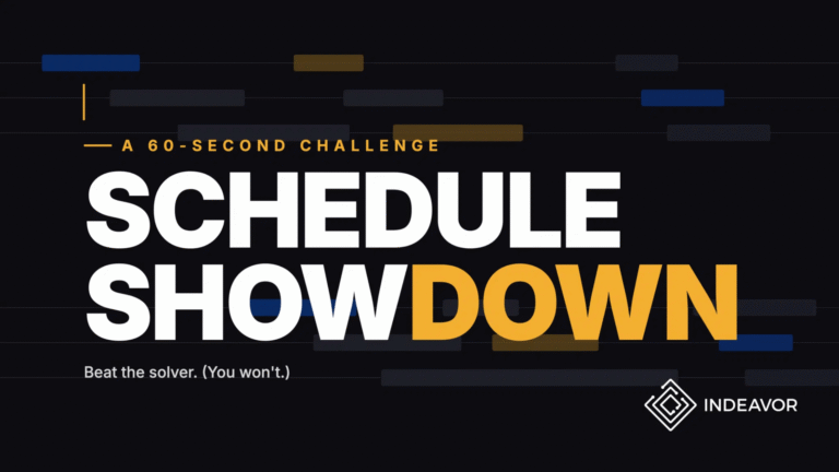 60 Second Challenge Schedule Solver. Beat The Solver. You Won't.
