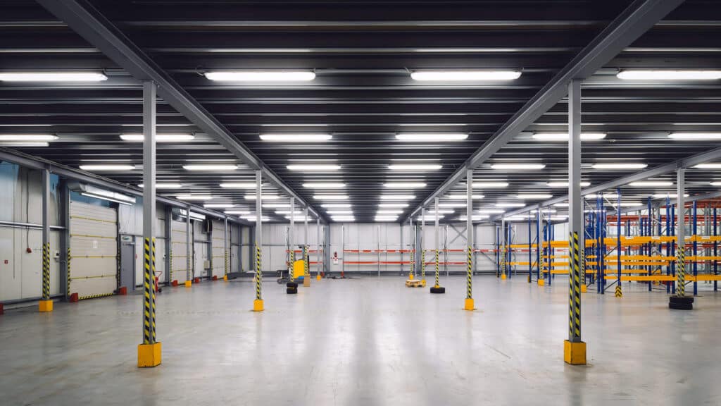 An empty industrial manufacturing facility.