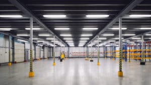 An empty industrial manufacturing facility.