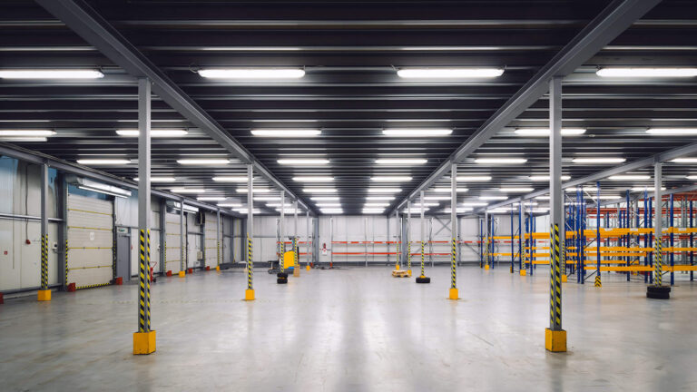 An empty industrial manufacturing facility.