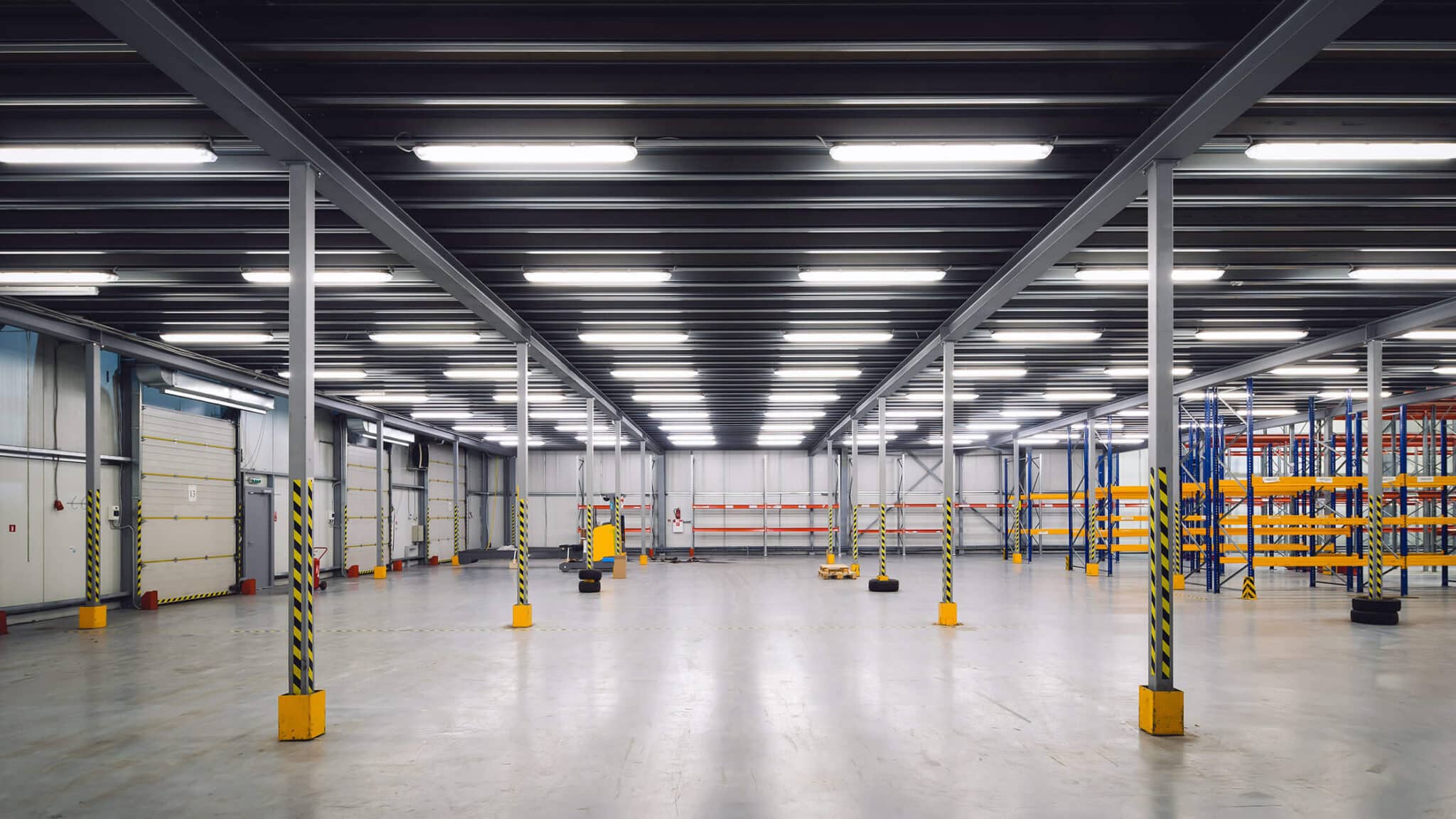 An empty industrial manufacturing facility.